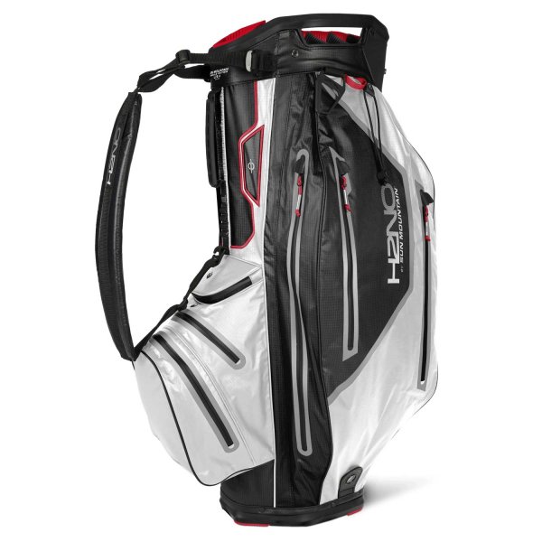 Sun Mountain H2NO Elite 14-Way Waterproof Tourbag (black/white/bright red)