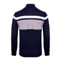 Kjus Stripe Sweater half zip (deep space)