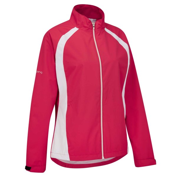 PING FREDA Rain Jacket (rosebud/white)