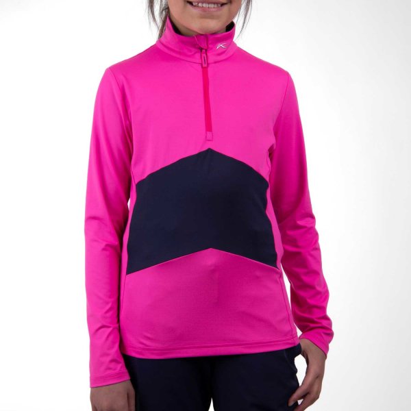 KJUS Julie Midlayer Half-Zip (magenta/atlanta blue)