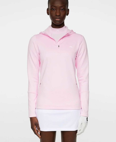 J.Lindeberg Aerial Quarter Zip Hood (nosegay)