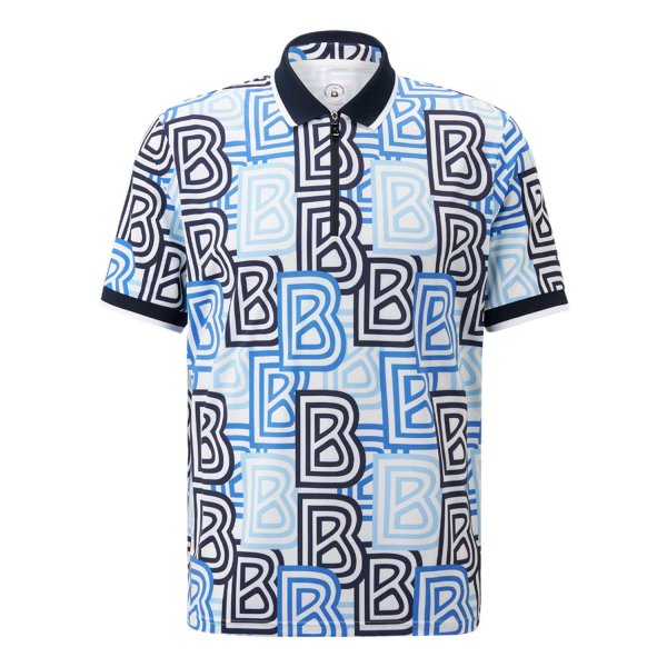 Bogner Funktions-Polo-Shirt Valentin (blau/weiß)