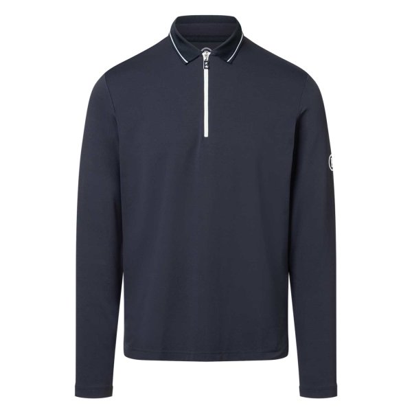Bogner Funktions-Longsleeve Polo Josch (navy)