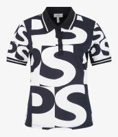 Sportalm Poloshirt mit Hemdkragen (black/white)