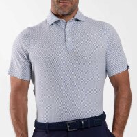 KJUS Hollow Pima Cotton Polo (powder blue/atlanta blue
