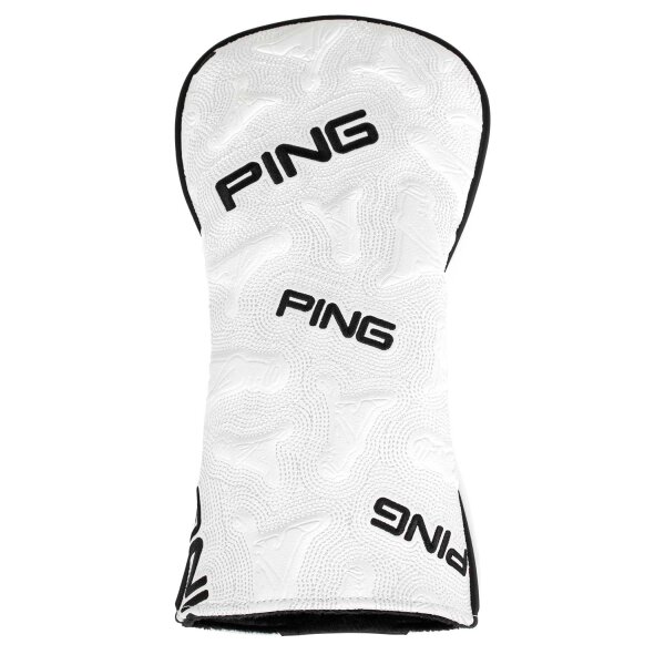 PING Icon Headcover Driver (white/black)