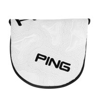 PING Icon Headcover Mallet Putter (white/black)