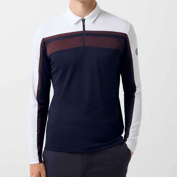 Bogner longsleeve Polo Gernot (navy/white/bordeaux)