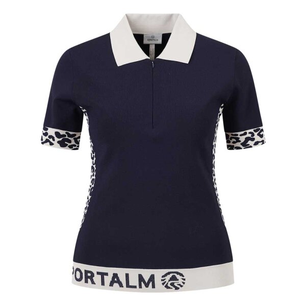 Sportalm Polo-Shirt mit Leo-Einsätzen