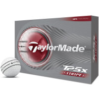 TaylorMade TP5x Stripe white (12 Stk.)