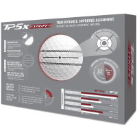 TaylorMade TP5x Stripe white (12 Stk.)