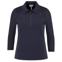 Sportalm Slim Fit Poloshirt mit 3/4-Ärmeln (dark...