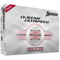 Srixon Q-Star Ultispeed Trackline (white) 12 Stk.
