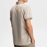 J.Lindeberg Tour Tech Print Polo (bridge stack brindle)