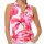 MDC sleeveless Print Zip Polo (hibiskus)