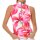 MDC sleeveless Print Zip Polo (hibiskus)