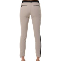 MDC 4way Strech Douple Zip Ankle Pants (light taupe/black)