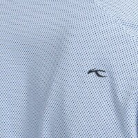 Kjus Hollow Pima Print Polo (white/catamaran)