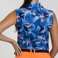 Kjus Eve Sleeveless Polo (yonder/atlanta blue)