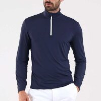 Chervo Terry 1/2-Zip longsleeve Polo (navy)
