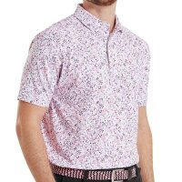 FootJoy Floral Print Piqué (white/pink)
