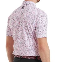 FootJoy Floral Print Piqué (white/pink)