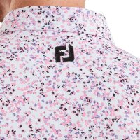 FootJoy Floral Print Piqué (white/pink)