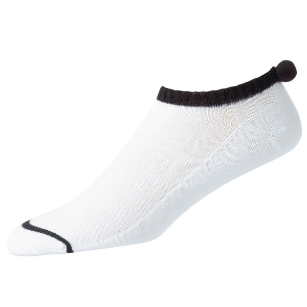 FootJoy ProDry Lightweight Damen Socken Pom Pom (white/black) Gr. 36,5-40