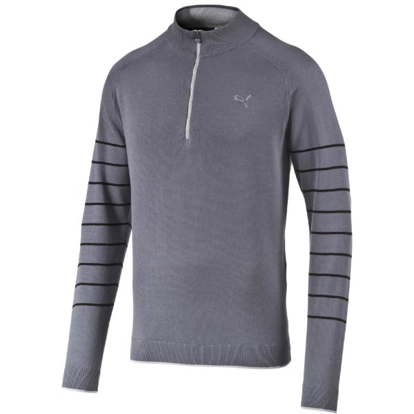Puma Herren 1/4 Zip Novelty Sweater (folkstone gray-black)