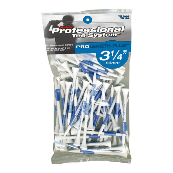 Pride Professional Golf Tees 82mm (3 1/4&quot;) blau (75 Stk.)