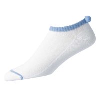 FootJoy ProDry Lightweight Damen Socken PomPom (white/blue)
