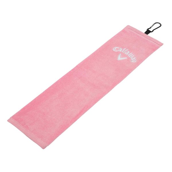 Callaway Cotton Tri Fold Towel (pink)