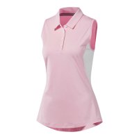 adidas Ultimate365 Climacool Sleeveless Polo (true pink)