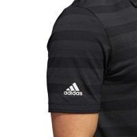 adidas Two-Color Stripe Polo (black/grey)